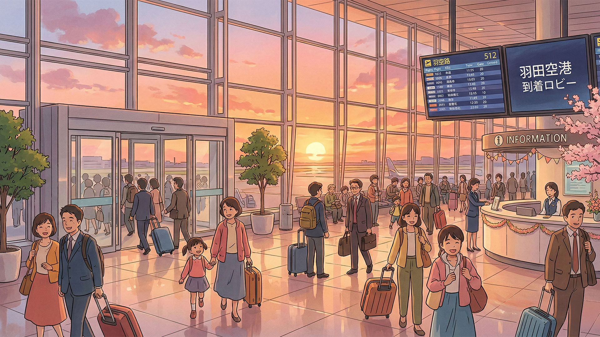ฉาก Airport Farewell ในเกม YUI&YUTO