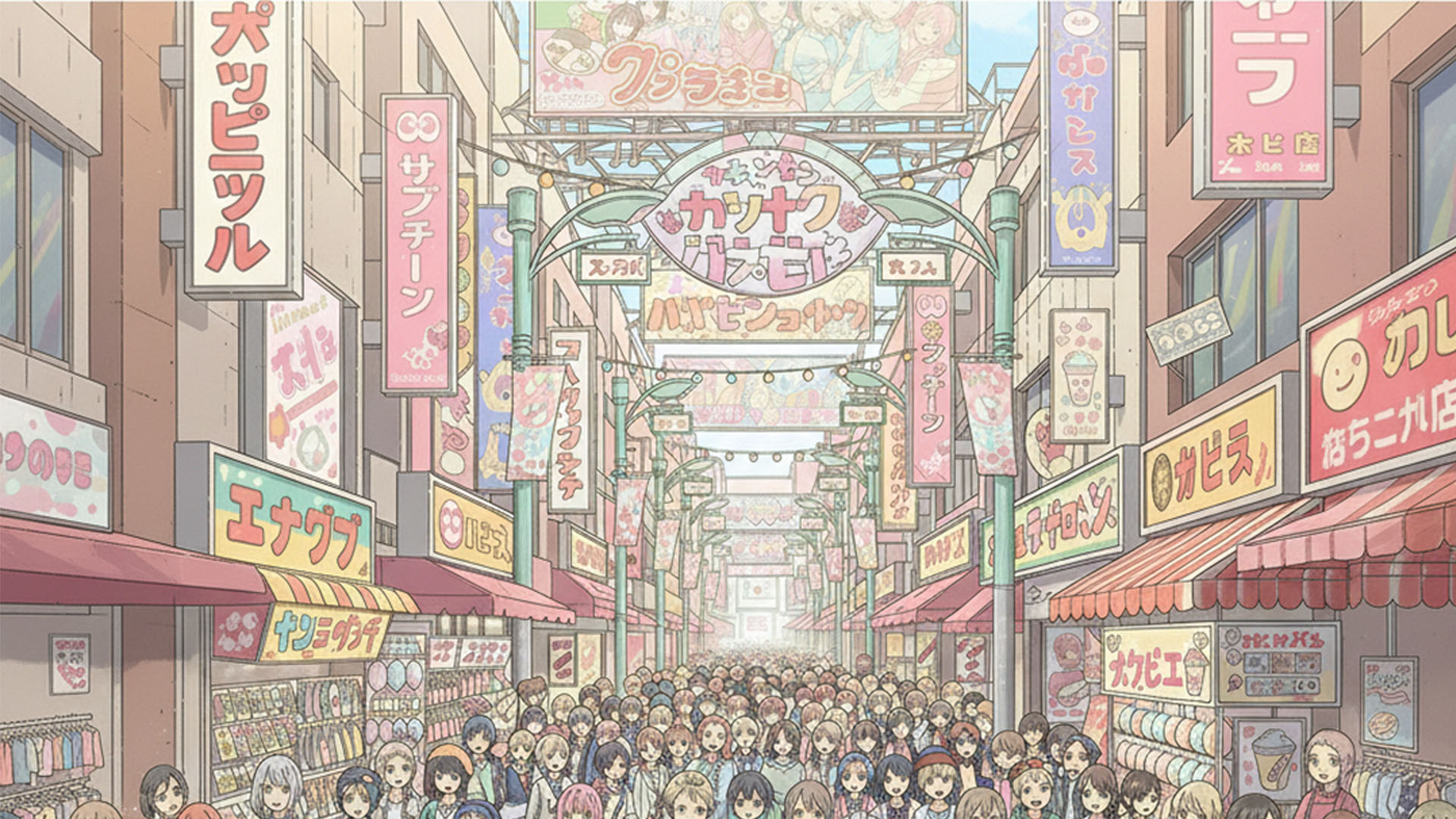 ฉาก Harajuku Shopping ในเกม YUI&YUTO