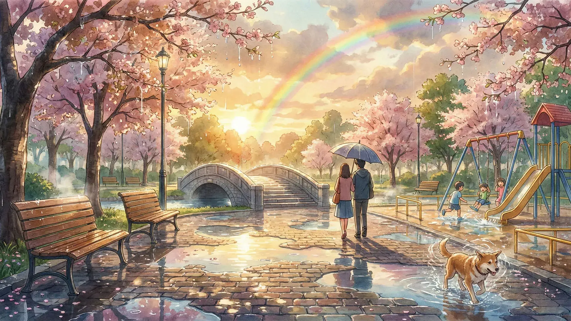 ฉาก Park Picnic ในเกม YUI&YUTO เซนเซ