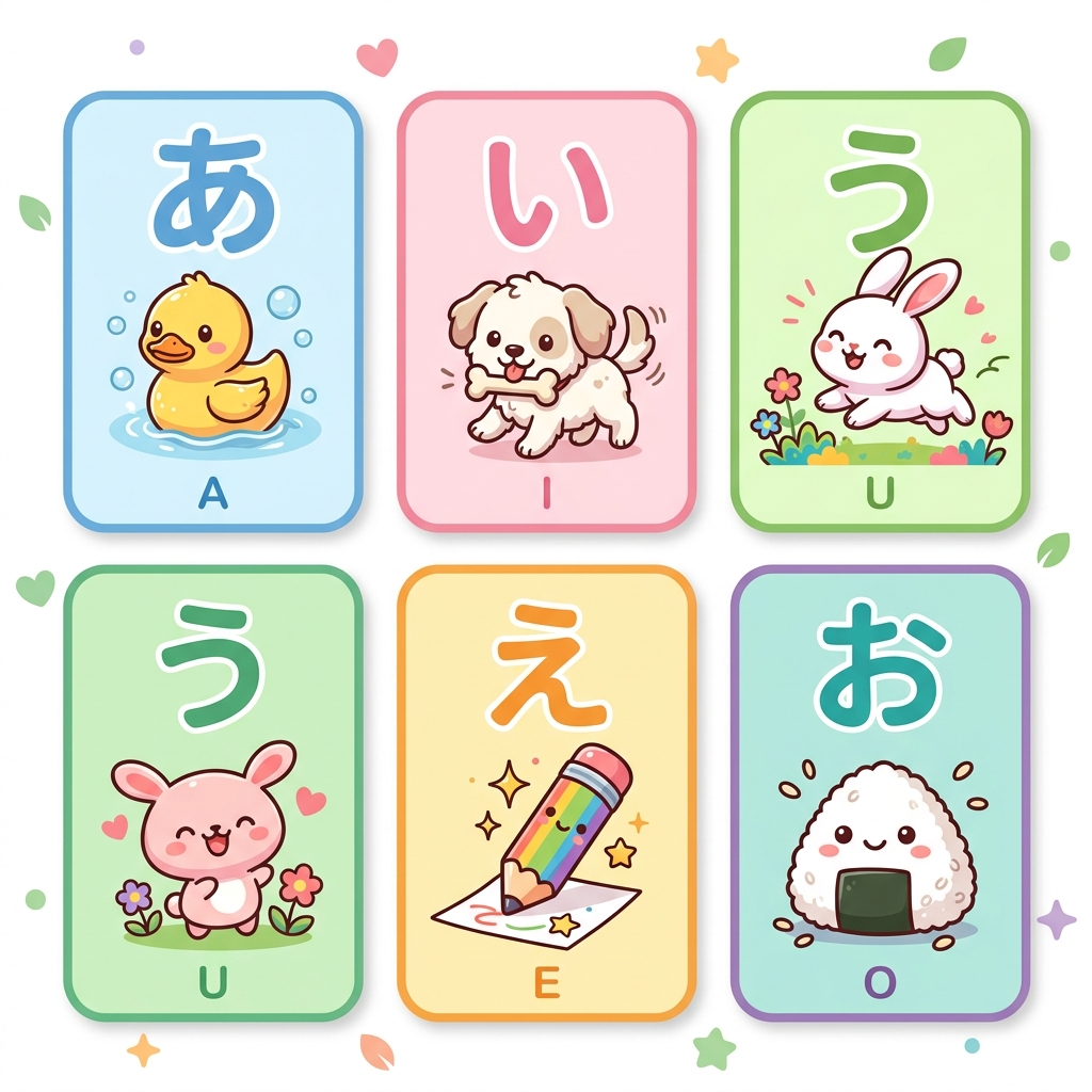 Hiragana Learning Cards